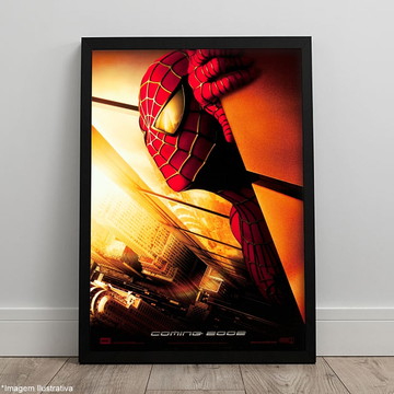 Quadro Homem Aranha Marvel Jogo Spider Man c/ Moldura A3