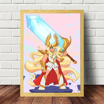 Quadro Poster Decorativo Desenho Animado Da She-Ra