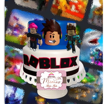 Roblox  Aluguel de bolo fake, Enfeite para bolos, Aniversario infantil