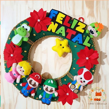Guirlanda de Natal - Super Mário