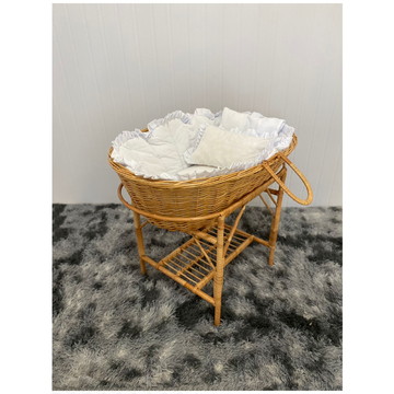 Berço simples com protetor e colchão