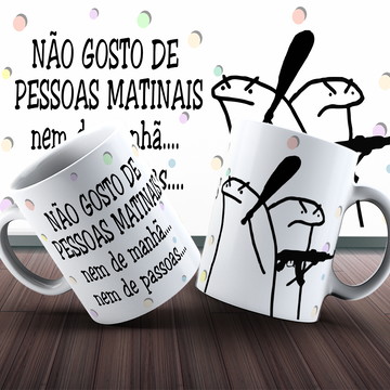 Caneca Meme Boneco Palito Gosto De Resolver Com Calma-preta