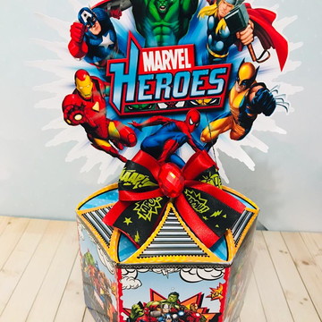 Centro de mesa super herois