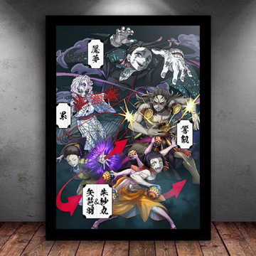 Big Poster Anime Demon Slayer Kimetsu no Yaiba LO03 90x60 cm