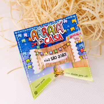 Card com balinha- festa junina