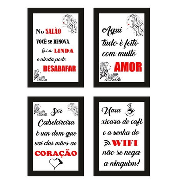 quadros para salão de beleza, cabeleireira ., Elo7