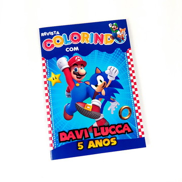 Revista colorir sonic e amy  Produtos Personalizados no Elo7