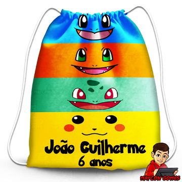 Mochila Brinquedos Retrô Personalizada Pokemon Go 2