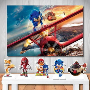 Painel de Festa Sonic #04 - 120x80