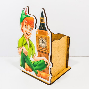 Enfeite de mesa com cachepô peter pan