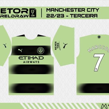 Arte Camisa Manchester City 2023.2024 Pré-jogo Home