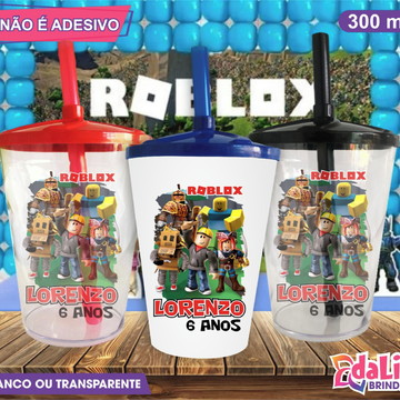 Copo Long Drink Roblox Aniversário - FOREVER BRINDES