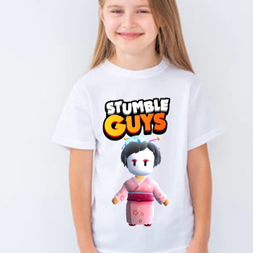 camisa camiseta stumble guys infantil desenho jogo game