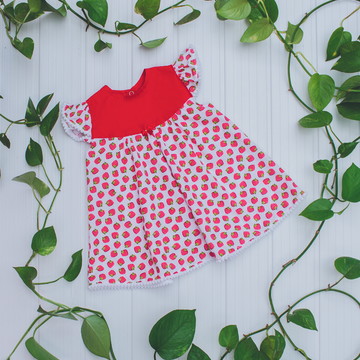 Vestido moranguinho