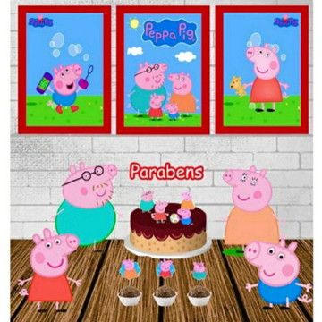 KIT SÓ UM BOLINHO PEPPA PIG GRÁTIS ~ Sua Festa Digital