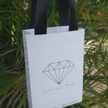 50 sacolas de papel personalizada