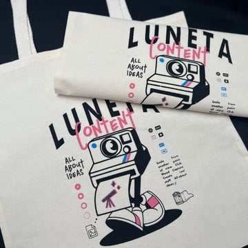 Sacola ecobag personalizada com silk 3 cores com logomarca