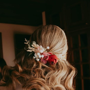 Pente de flores personalizado