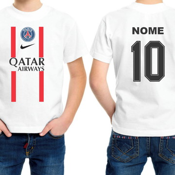 Camisa infantil Personalizada PSG