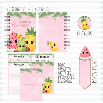 Frutinhas - livro e caderneta do bebê