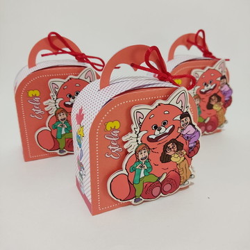 Mini Caixinha de Papel Red Crescer É Uma Fera
