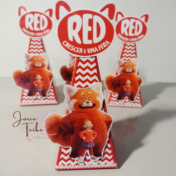 Mini Caixinha de Papel Red Crescer É Uma Fera