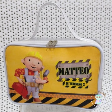 Maleta bob o construtor com transparência