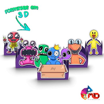 Purple rainbow friends  Compre Produtos Personalizados no Elo7