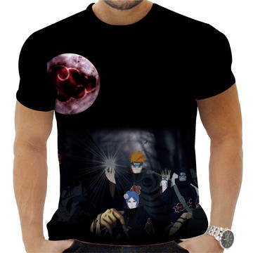 Camisa Camiseta Anime Naruto Simbolos Akatsuki