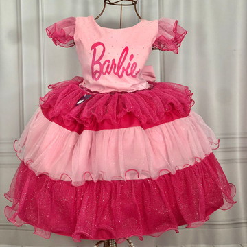 Vestido barbie infantil  Compre Produtos Personalizados no Elo7