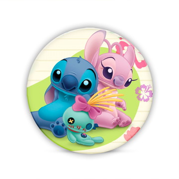 Painel Redondo Tecido Sublimado 3D Lilo Stitch WRD-6398 - Wear Sublimações