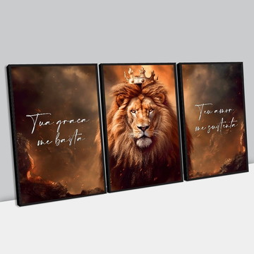 Composição leão, tua graça me basta e teu amor me sustenta