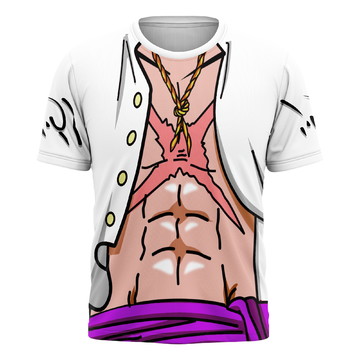 Camisa Camiseta Traje Uniforme Monkey D Luffy One Piece 3d1