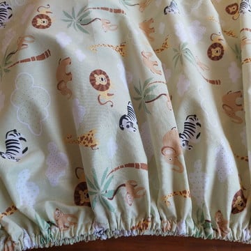 Kit com 2 lençois com elástico de casal e 2 fronhas