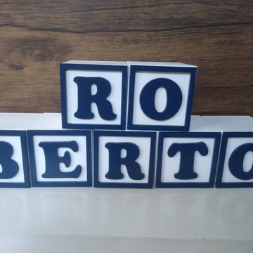 Kit com 7 cubos 7×7 com molduras personalizados