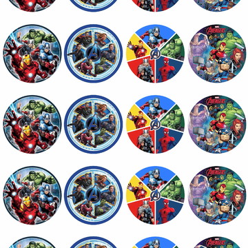 Papel de arroz super heróis - modelo 23