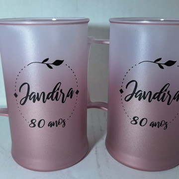 50 canecas de chopp 430ml jateada degrade personalizadas