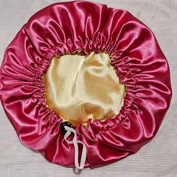 Touca de cetim dupla face com regulagem