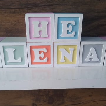 Kit com 7 cubos 6×6 com molduras