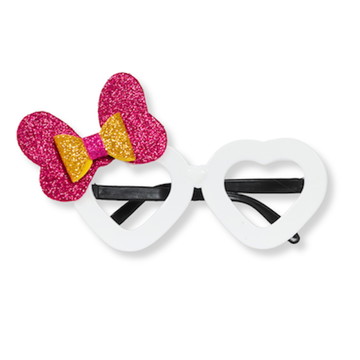 Óculos com laço pacote com 5 eva com gliter