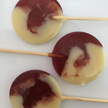 Pirulito 2 amores - morango e coco