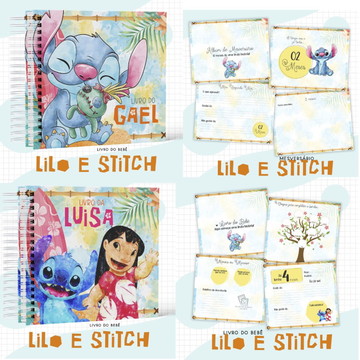 Combo maternidade lilo e stitch miolo menino e menina