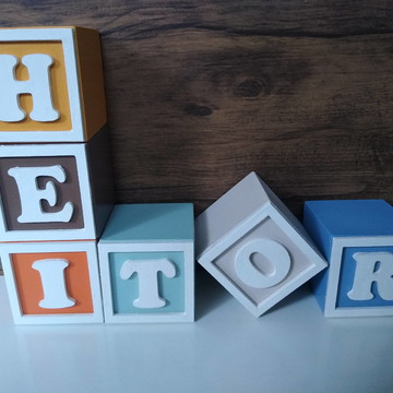 Kit com 6 cubos 10×10 com molduras