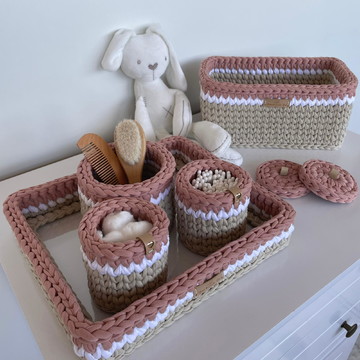 Kit higiene menina rosê