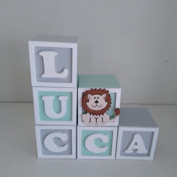 Kit com 3 cubos 7×7 com molduras