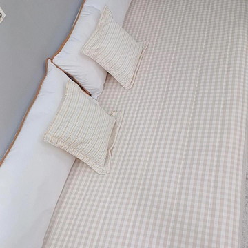 Colcha com elástico solteiro e 2 almofadões 90 x 50