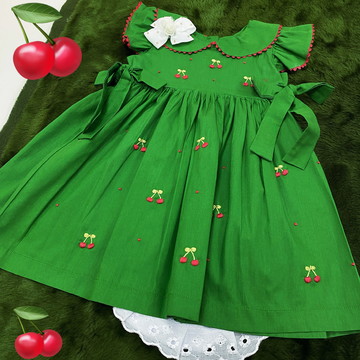 Vestido cerejinha +calcinha= 1 ano