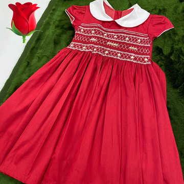 Vestido ponto smock= 4 anos