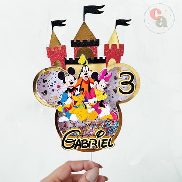 Topo de bolo turma do mickey arquivo digital