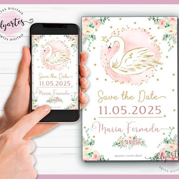 Save the date digital cisne / save the date virtual cisne m1